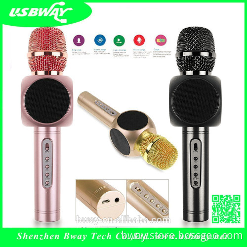 karaoke microphone bluetooth 4.0 logo custom handheld wireless microphone